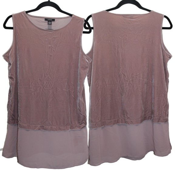 Alfani Mauve Mock Layer Tunic Small - Picture 1 of 5